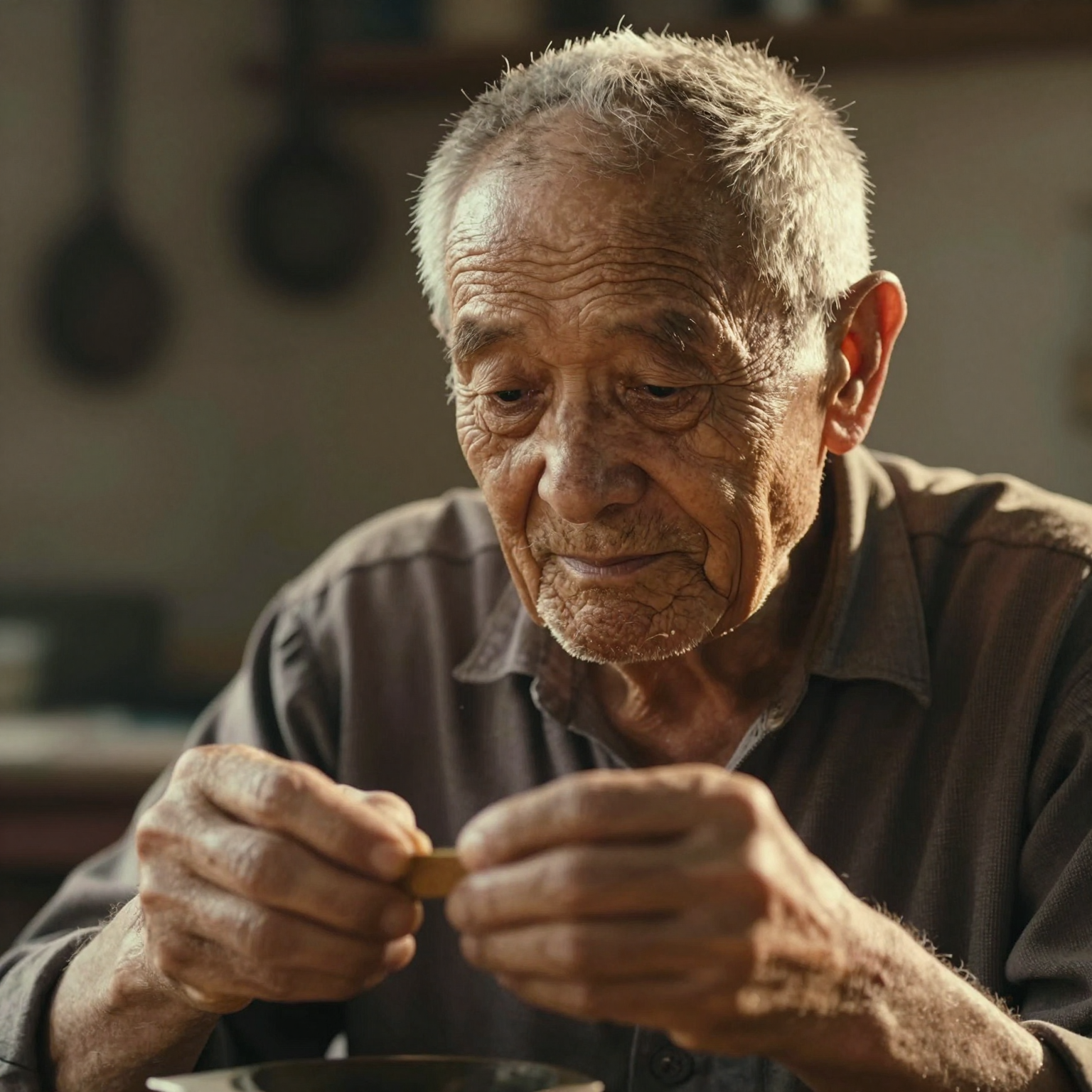 Z-Image AI generation demo: cinematic portrait of an elderly artisan with weathered hands